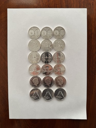 18x euro gedenkmünzen 2009 - gedenkmünzen,