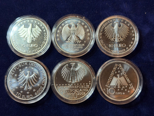 Euro silber - 6x,