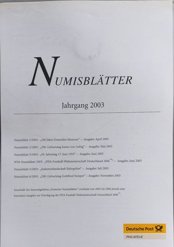 Numisblätter 2003 komplett
