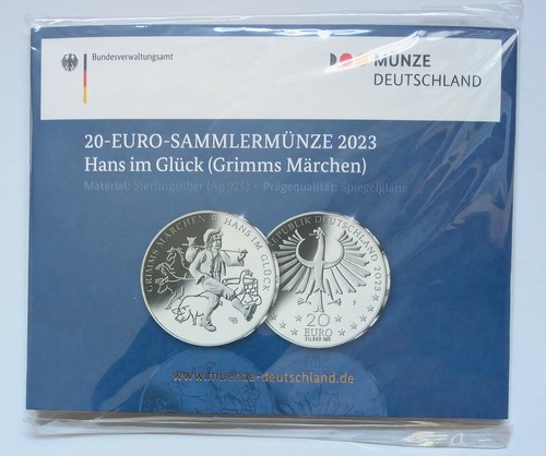 Euro münze 2023 hans - 20, im