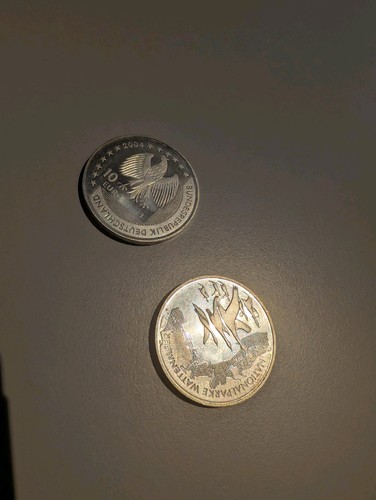 Euro silber gedenkmünze - 2x, 10